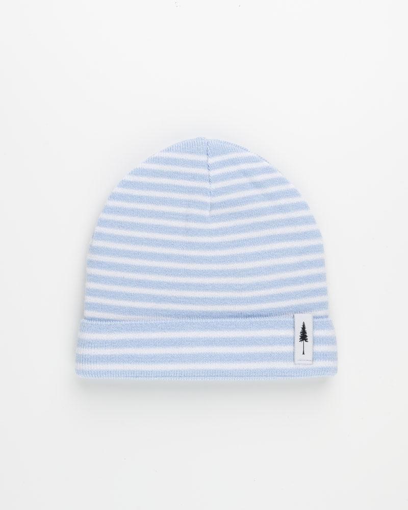 Babymütze Treeanie Folded Baby Bamboo light blue